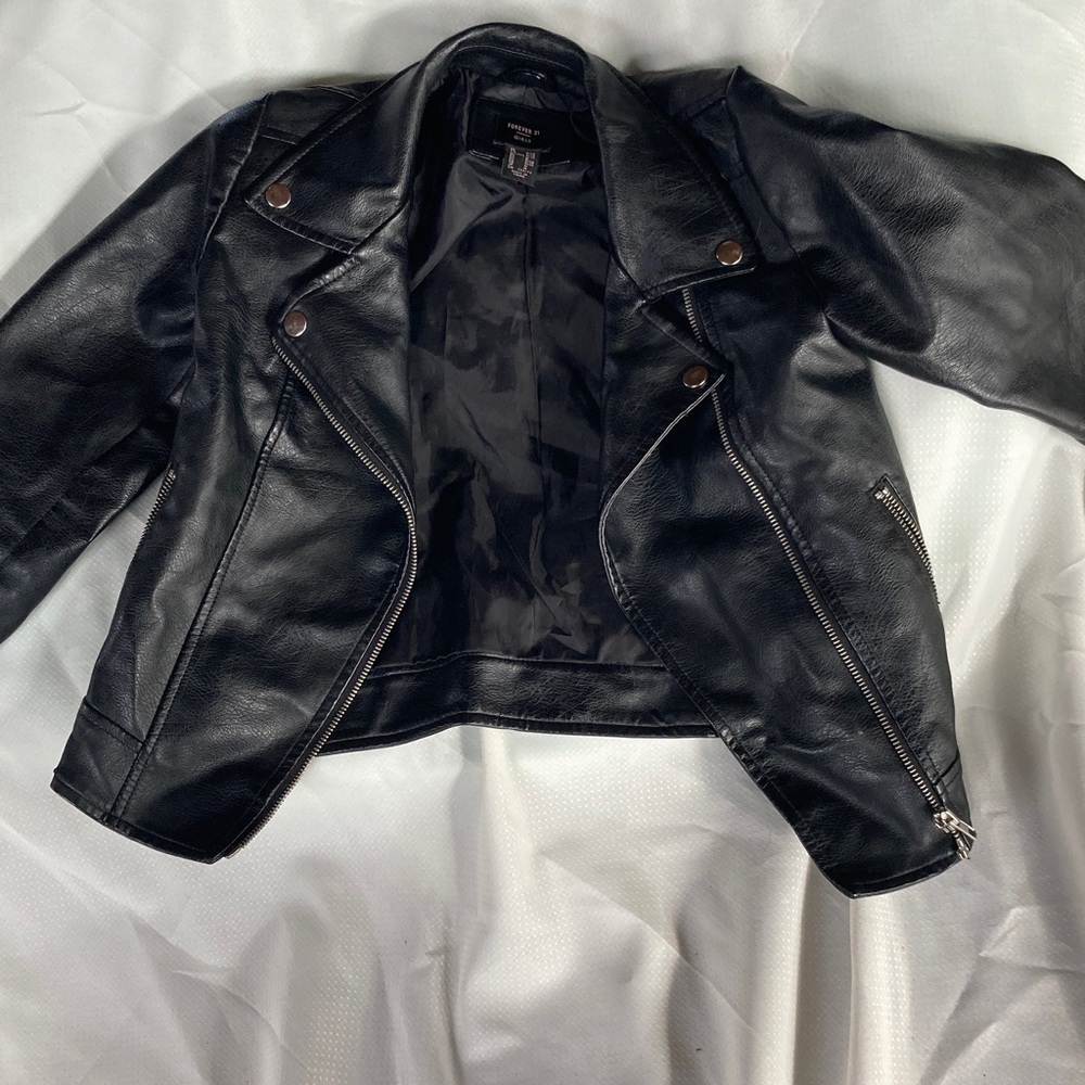 Girls Forever 21 Black LeatherJacket
